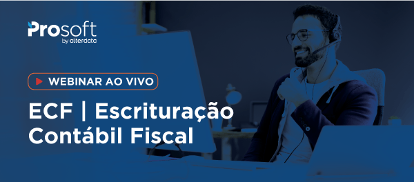 IMAGEM WEBINAR AO VIVO | ECF | Escrituração Contábil Fiscal